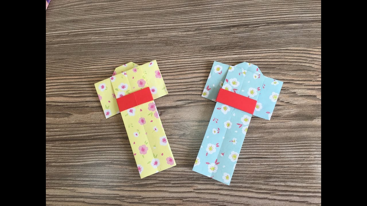 How to make a paper Kimono - Origami kimono - Fold Kimono dress