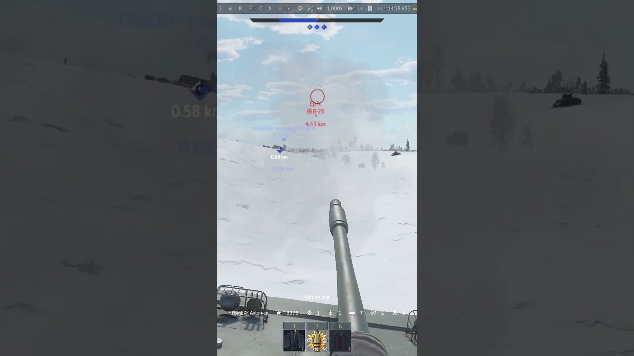 Shooting down Nuclear bomber with main gun in War Thunder  #warthunder