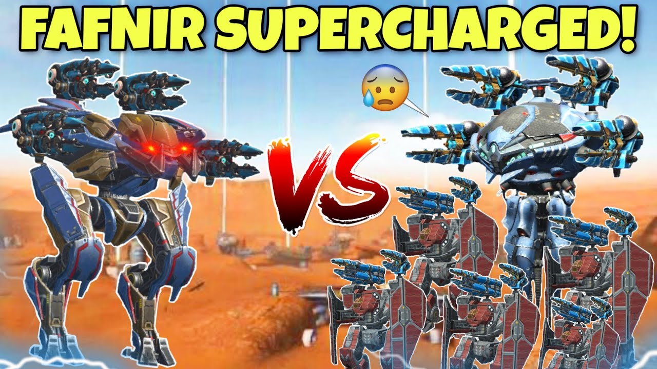 🔥 FAFNIR SUPERCHARGED! VS TITANS! UNREAL! IS IT A HACK? NO ITS A FEATURE!! || WAR ROBOTS ||