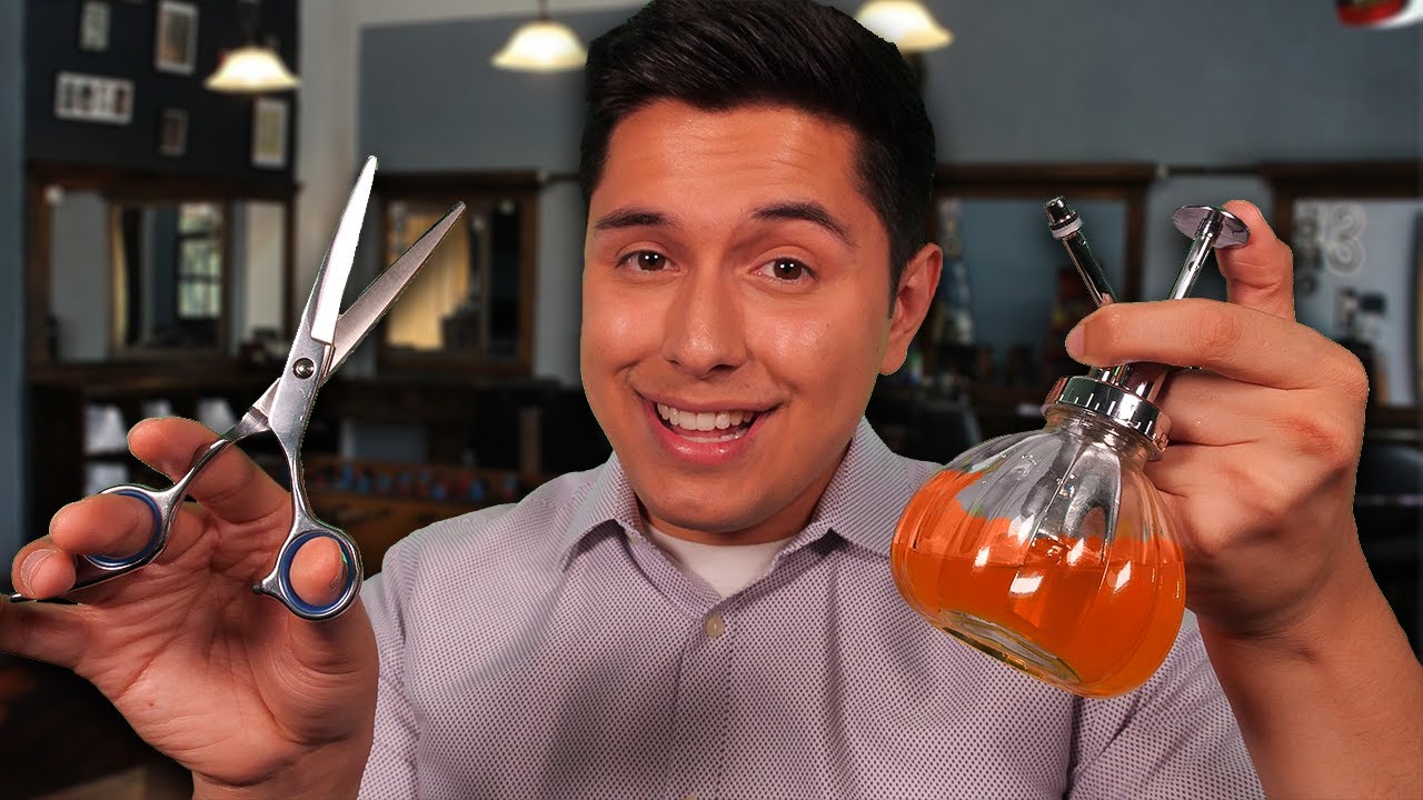 ASMR | Executive Italian Haircut Role Play (scissors, styling, & more)