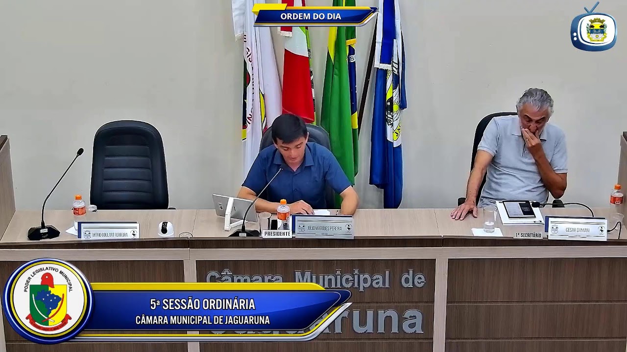 5ª Sessão Ordinária Câmara Municipal de Jaguaruna 02-03-2026
