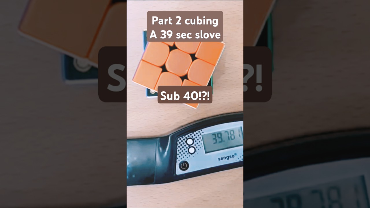 Cubing part 2 sub 40!?!?!!? #cubing #rubikscube #speedcubing #rubik #puzzle #speedcube #cubepuzzle