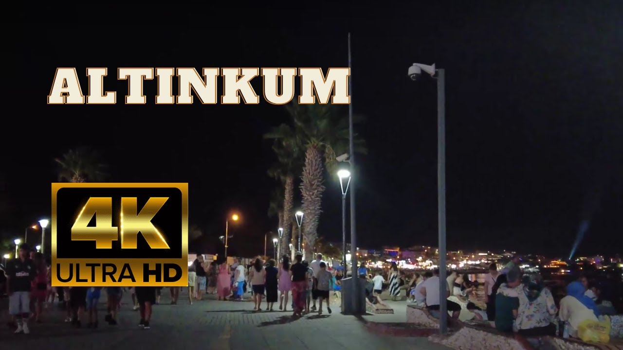 Приятная прогулка на закате в Дидим Алтынкум | 28-минутный летний вечер 4K 60 FPS