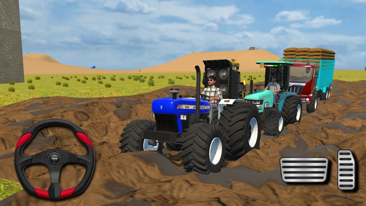 Overload Truck rescue in mud ?? #gaming #simulator #youtube #viral #cartoon #comedy #cricket #shorts