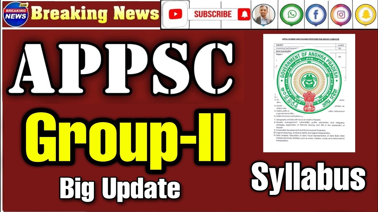 😍AP Group-II Big Update | APPSC Group-2 Syllabus| Total Details of AP Group-2 | APPSC| RK