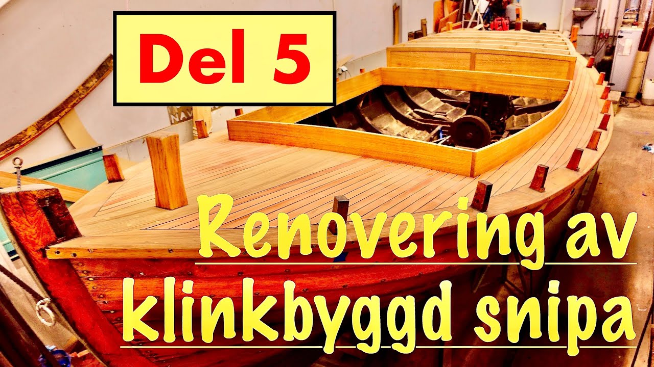 Båtbyggar måndag   Renovering av klinkbyggd träsnipa  del 5