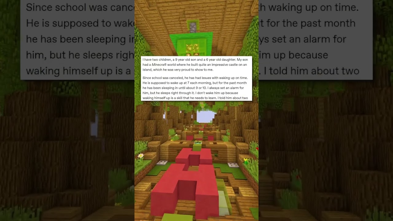 AITA - deleting kids minecraft world 😳