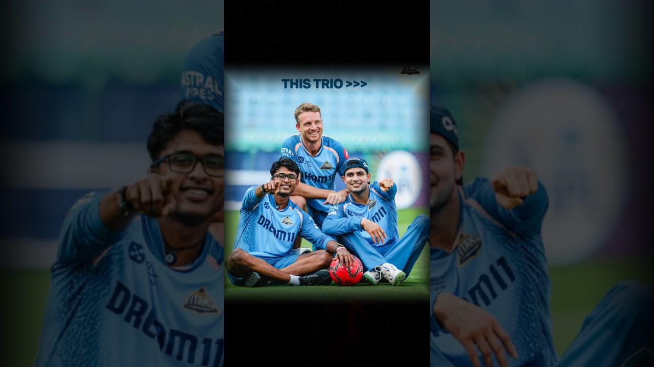 GT front 3 are incredible 🔥 Shubman Gill x Buttler x Sai Sudarshan 🛐 #ipl
