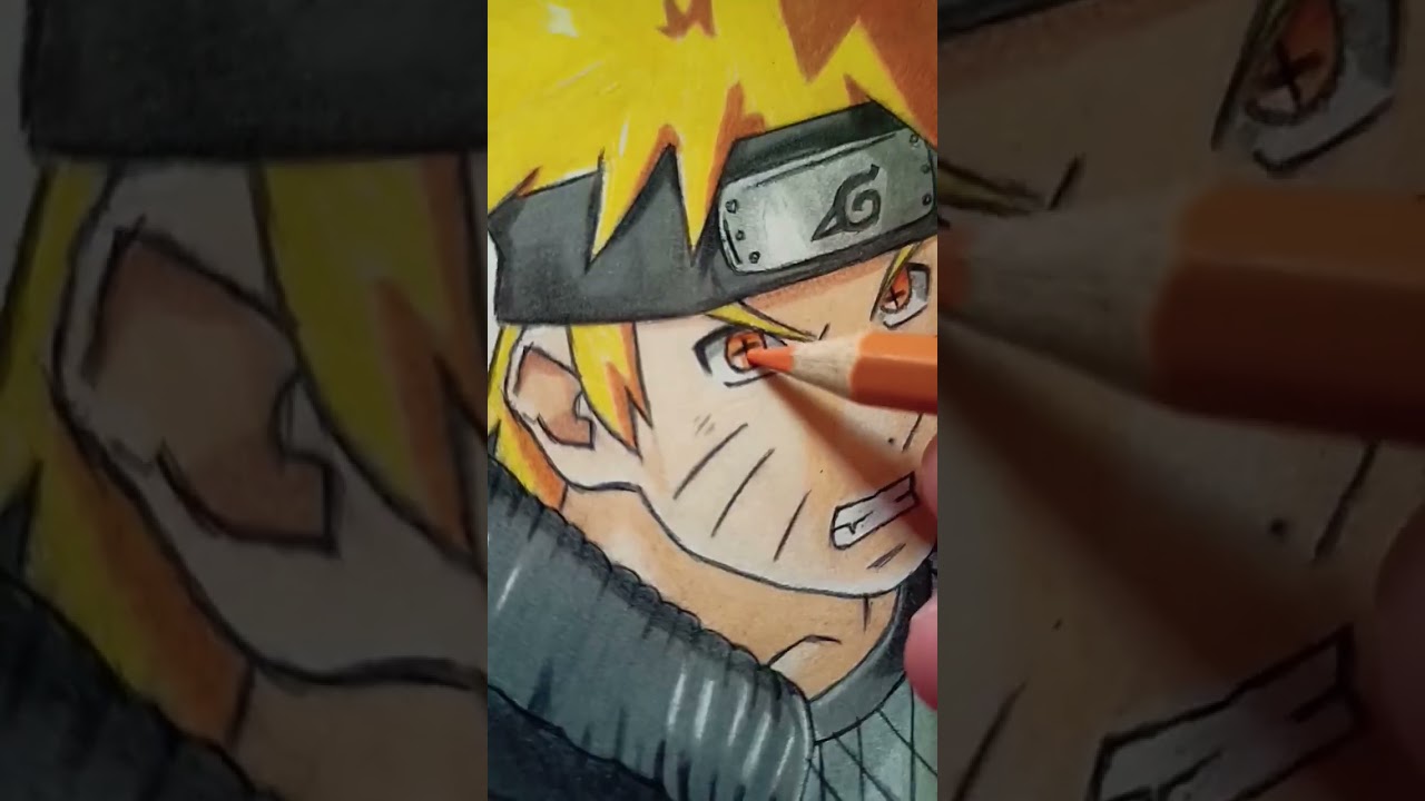 Drawing Naruto six path sage mode With Lava Style Rasenshuriken #naruto #rasengan #narutoshippuden