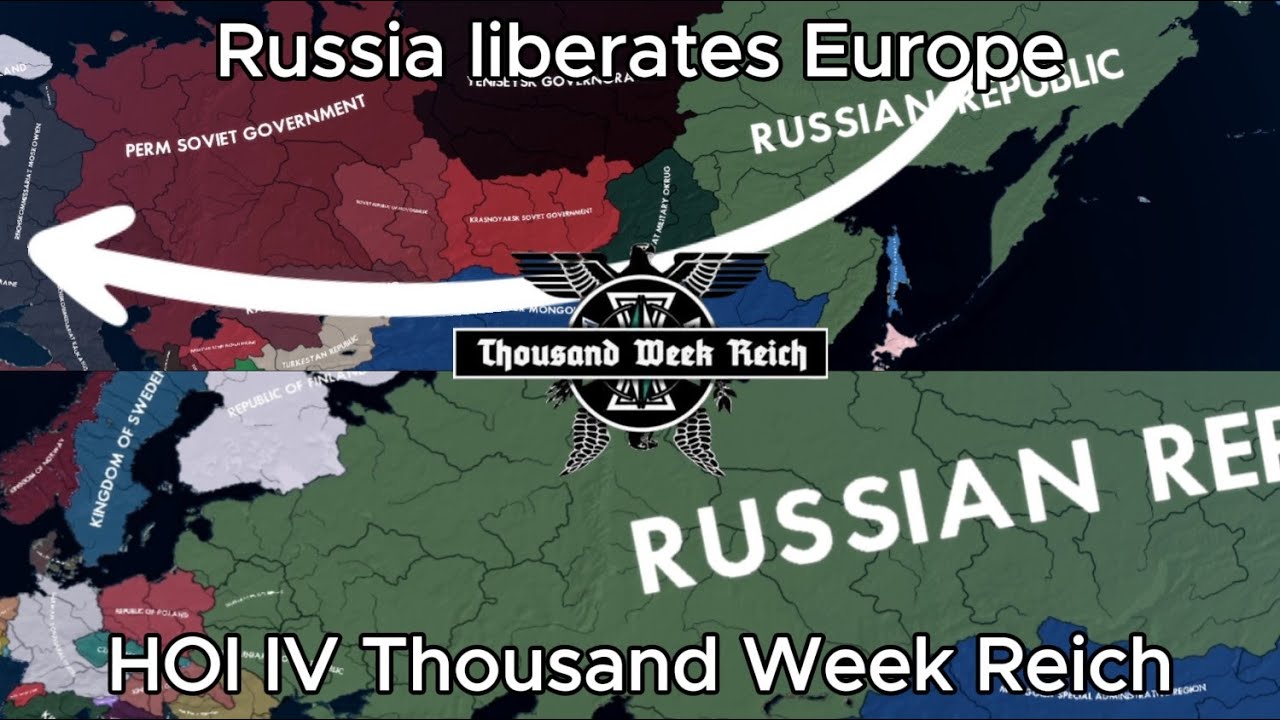 The Russian Republic reunifies the country and defeats The Reich || Hoi4 TWR