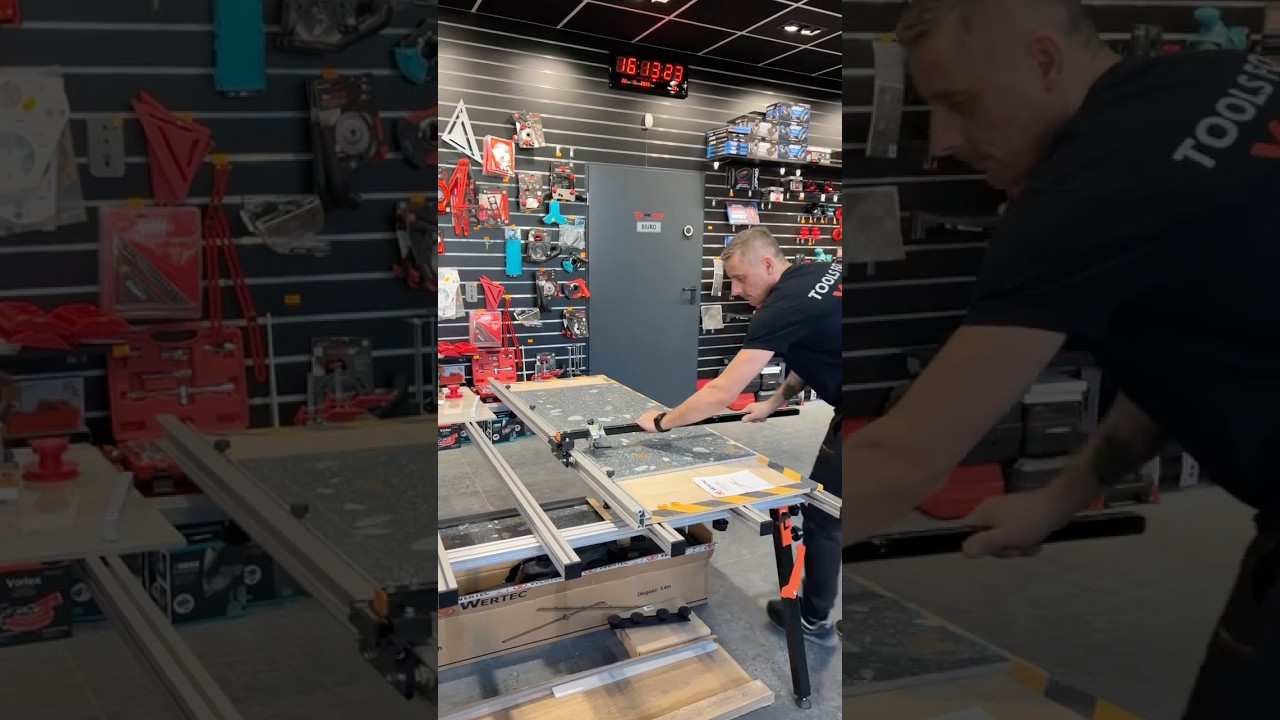 Przecinarka do spiek&oacute;w gresu megaformat od Wertec PROAGMAR.eu dla glazurnik&oacute;w.