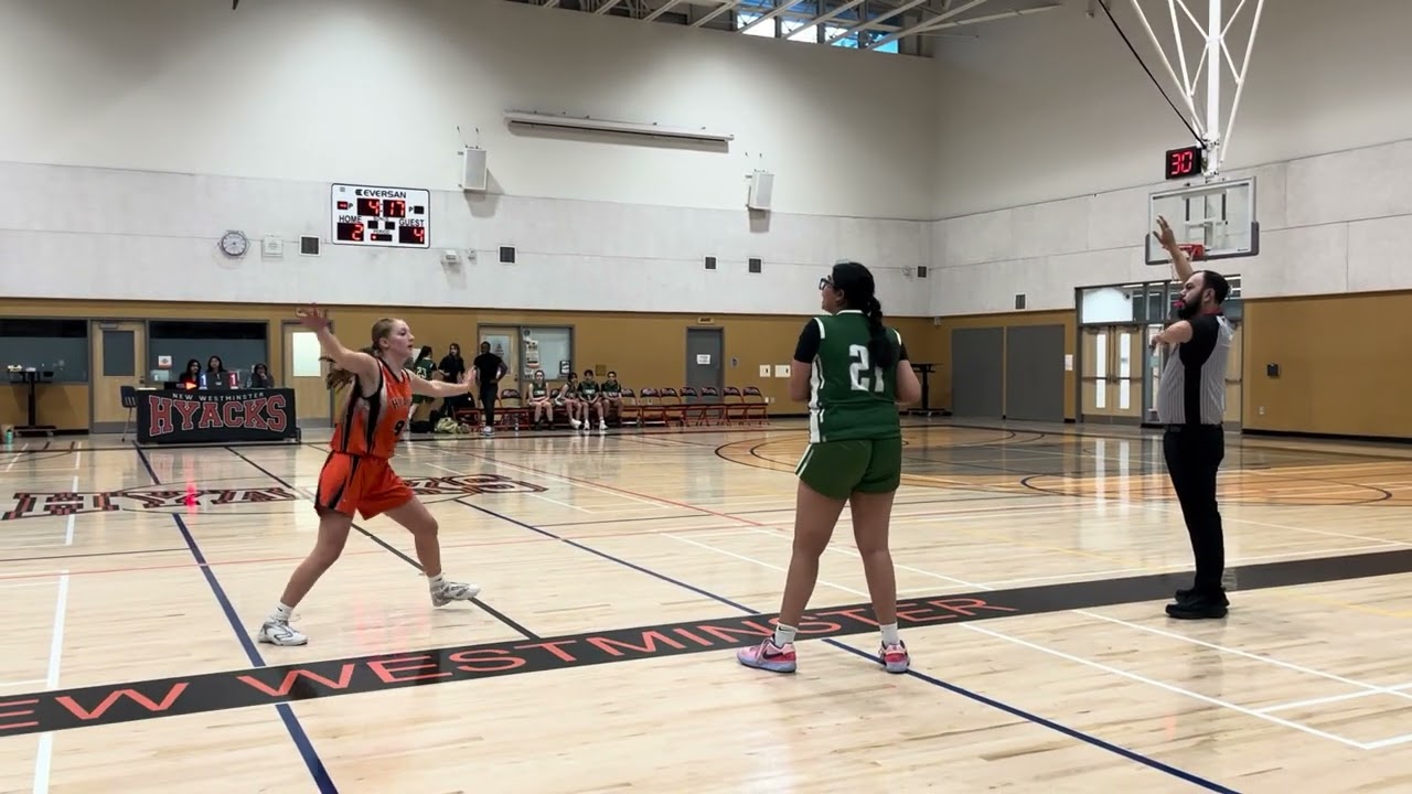 Grade 9 girls basketball: Burnaby Mountain vs New West BNWSAA Final first half