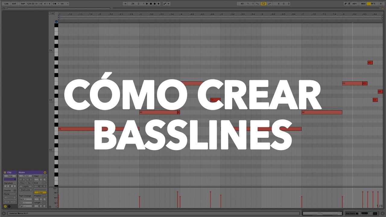 Crear líneas de Bajo en Ableton Live | Principiantes
