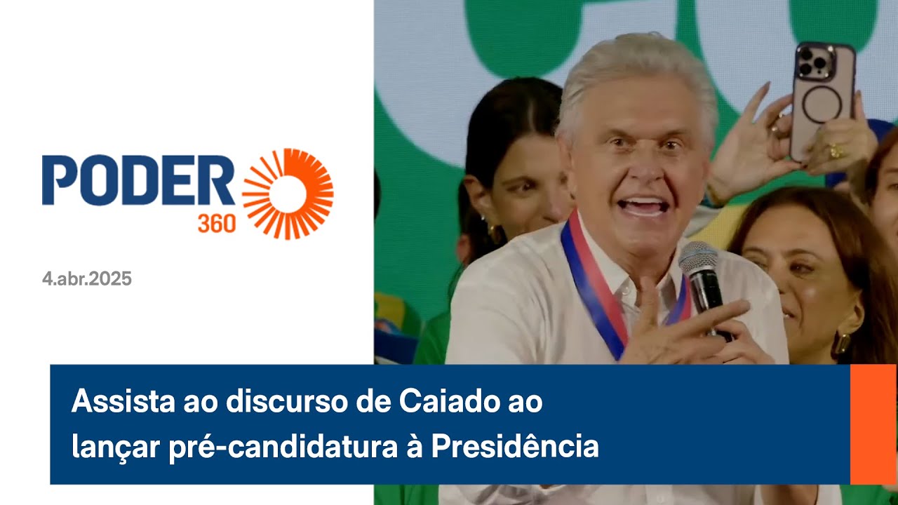 Assista ao discurso de Caiado ao lançar da pré candidatura à Presidência
