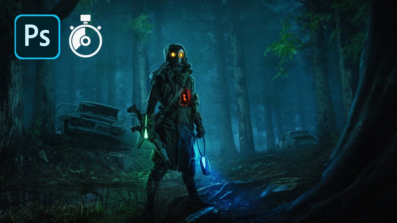 Dystopian Forest – Photoshop Speed Art