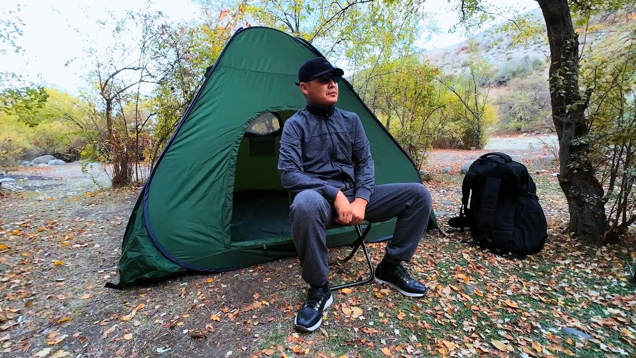 Solo camping gone wrong | It suddenly started raining, and I had to quickly take shelter in the tent