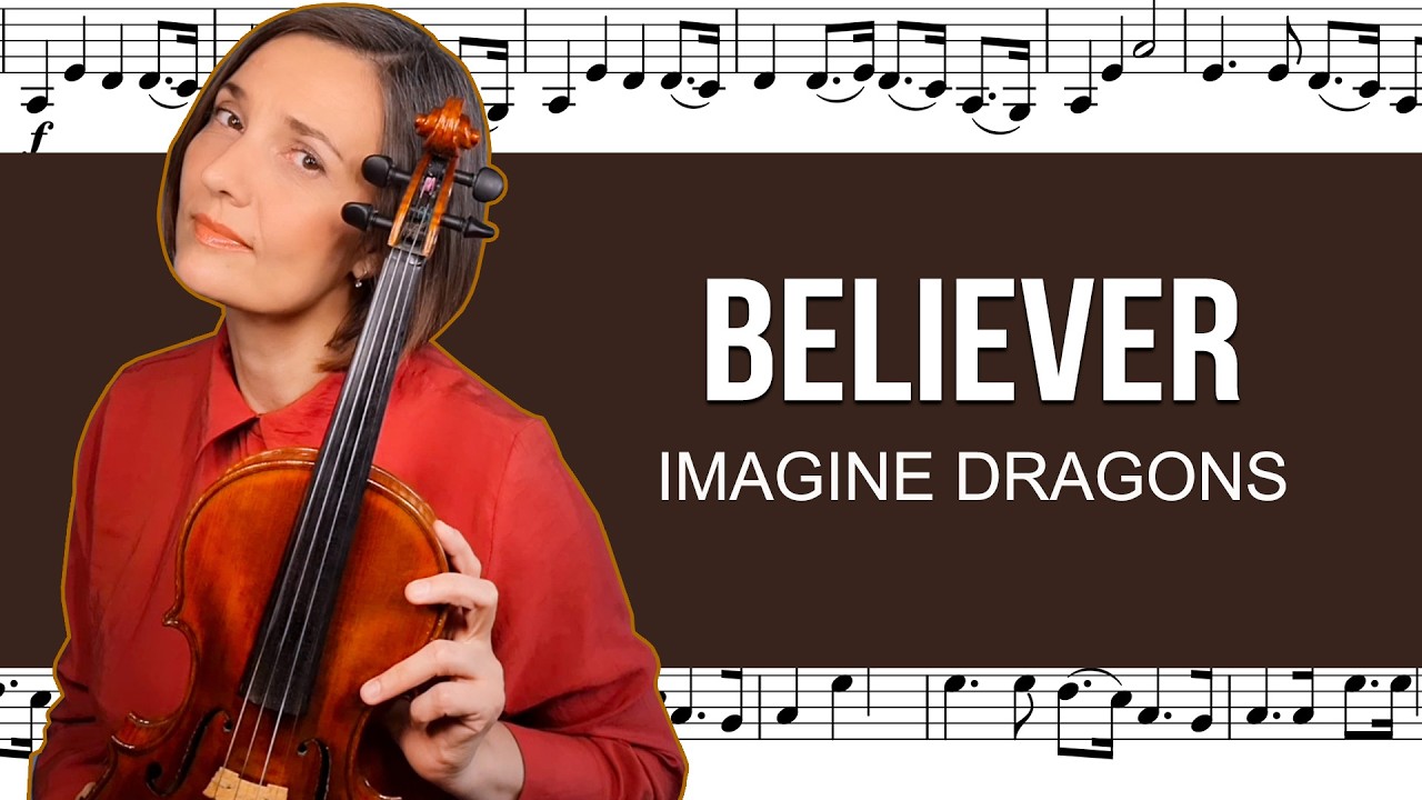 Imagine Dragons – Believer | Violin Cover with Orchestra + Sheet Music