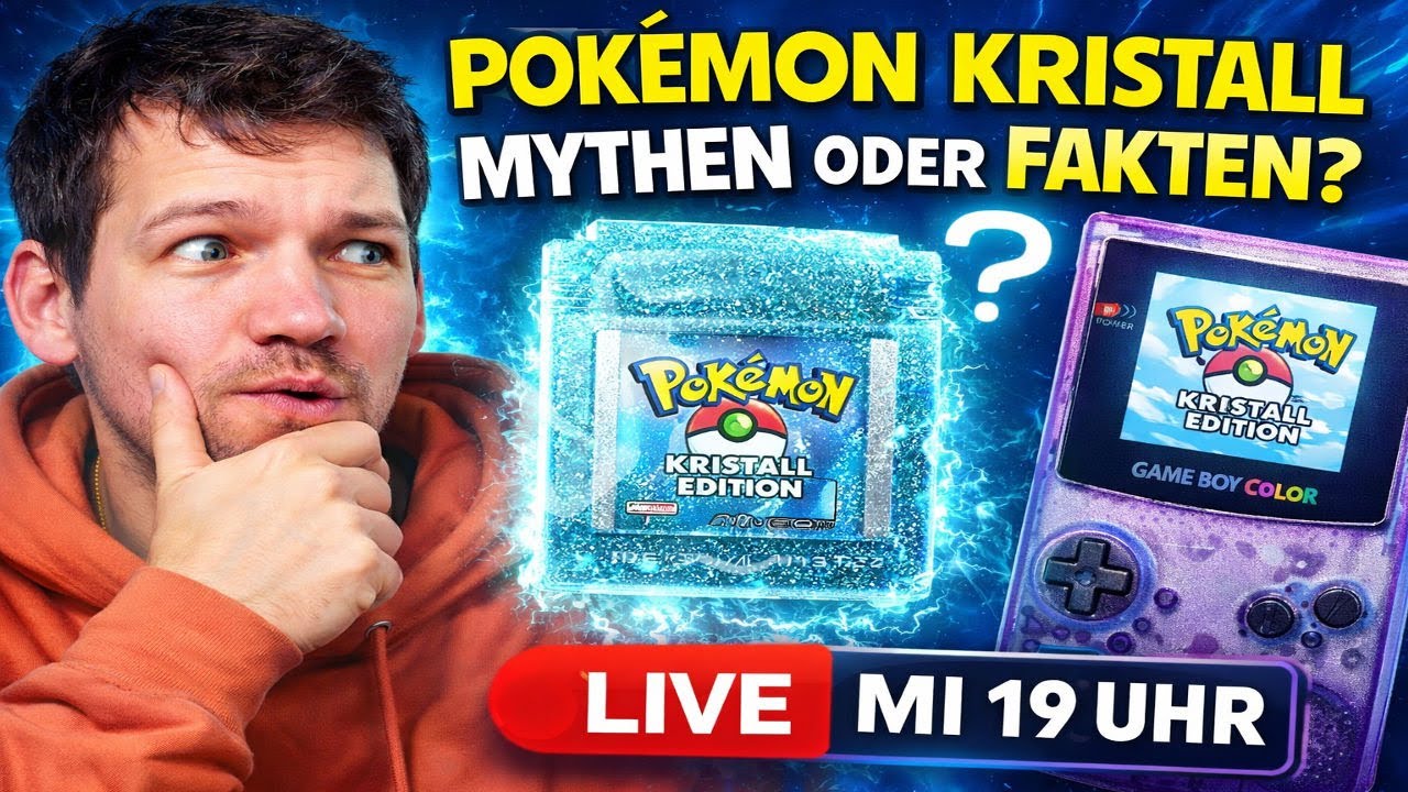 Pokemon Kristall Reise! Endlich geht's weiter! Mittwoch 19Uhr Live Wackest Gamer