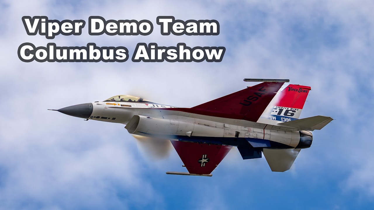 F-16 Viper Demo Team Rocks the Columbus Airshow | High-G Maneuvers & Afterburner Action!