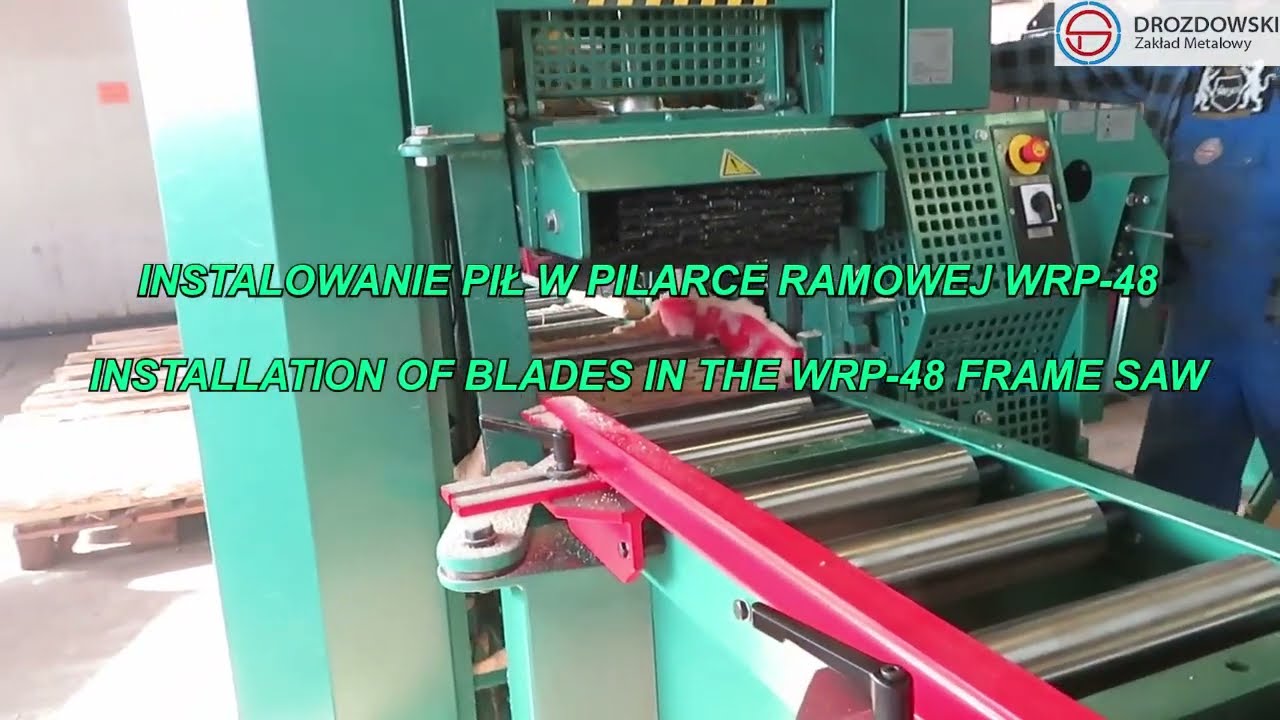 instalowanie pił 1.0mm WRP-48 / installation of blades