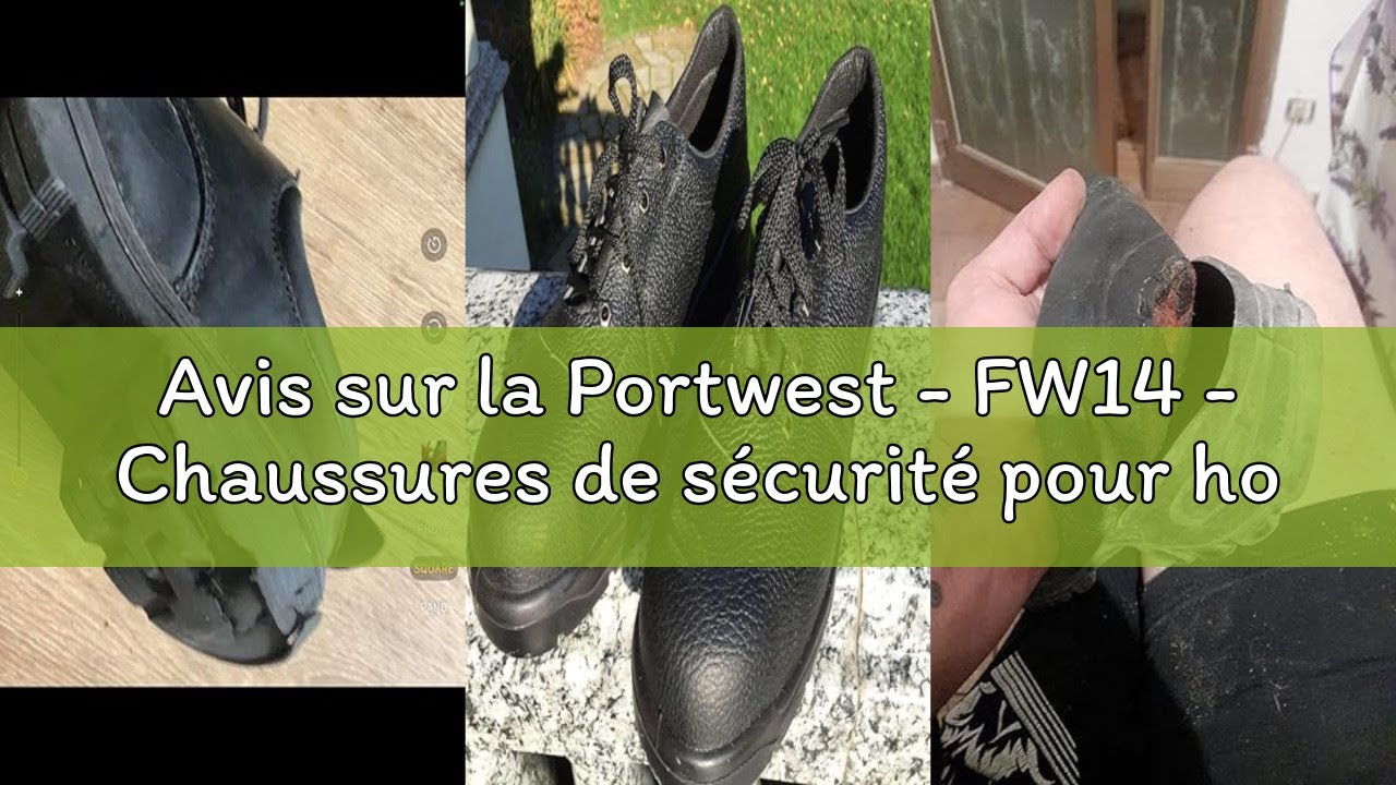 Avis sur la Portwest - FW14 - Chaussures de sécurité pour homme
