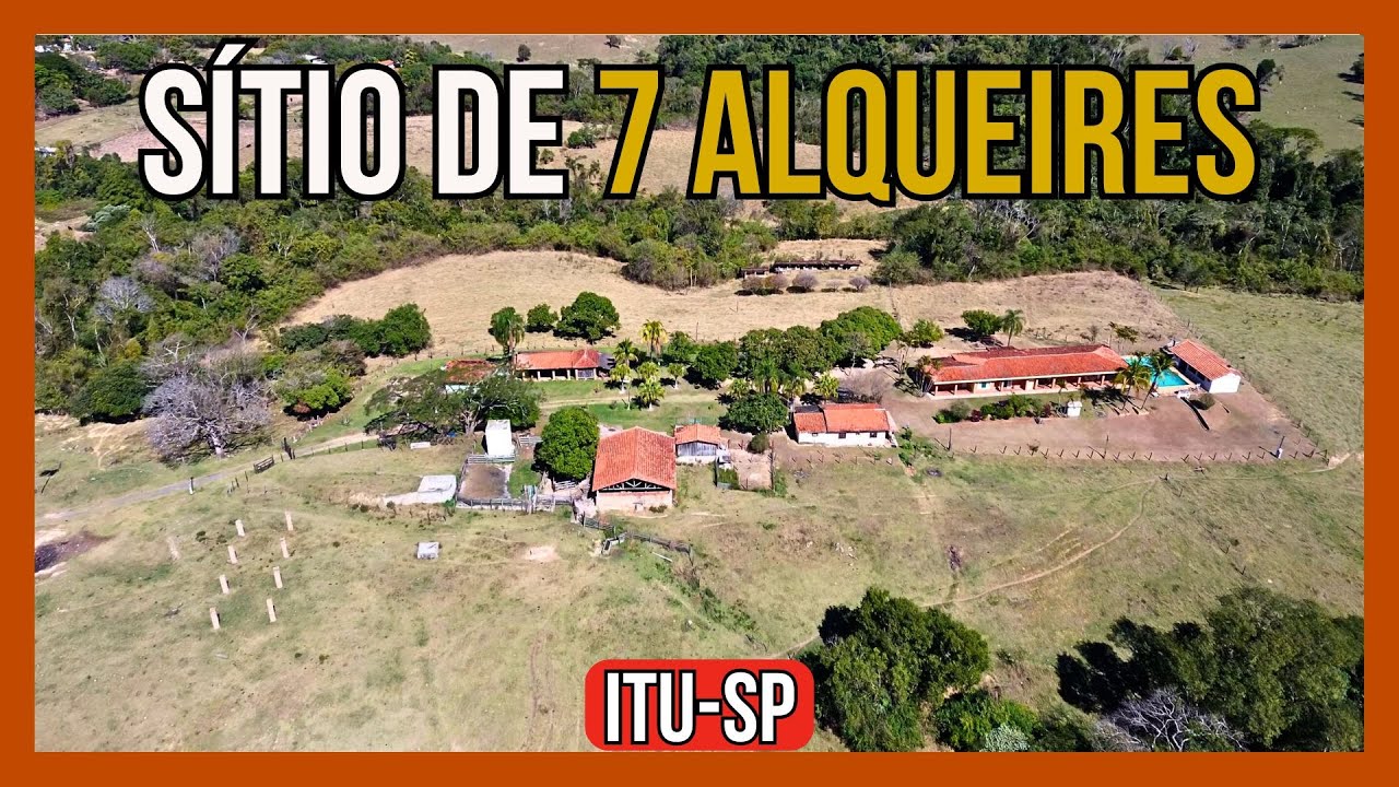 Sítio de 7 alqueires à venda em ITU-SP.