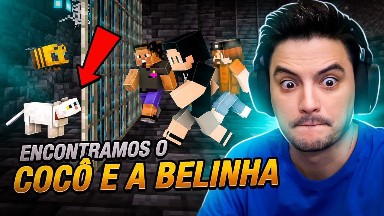 ENCONTRAMOS COQUINHO E BELINHA NUMA JAULA! MINECRAFT #2-59