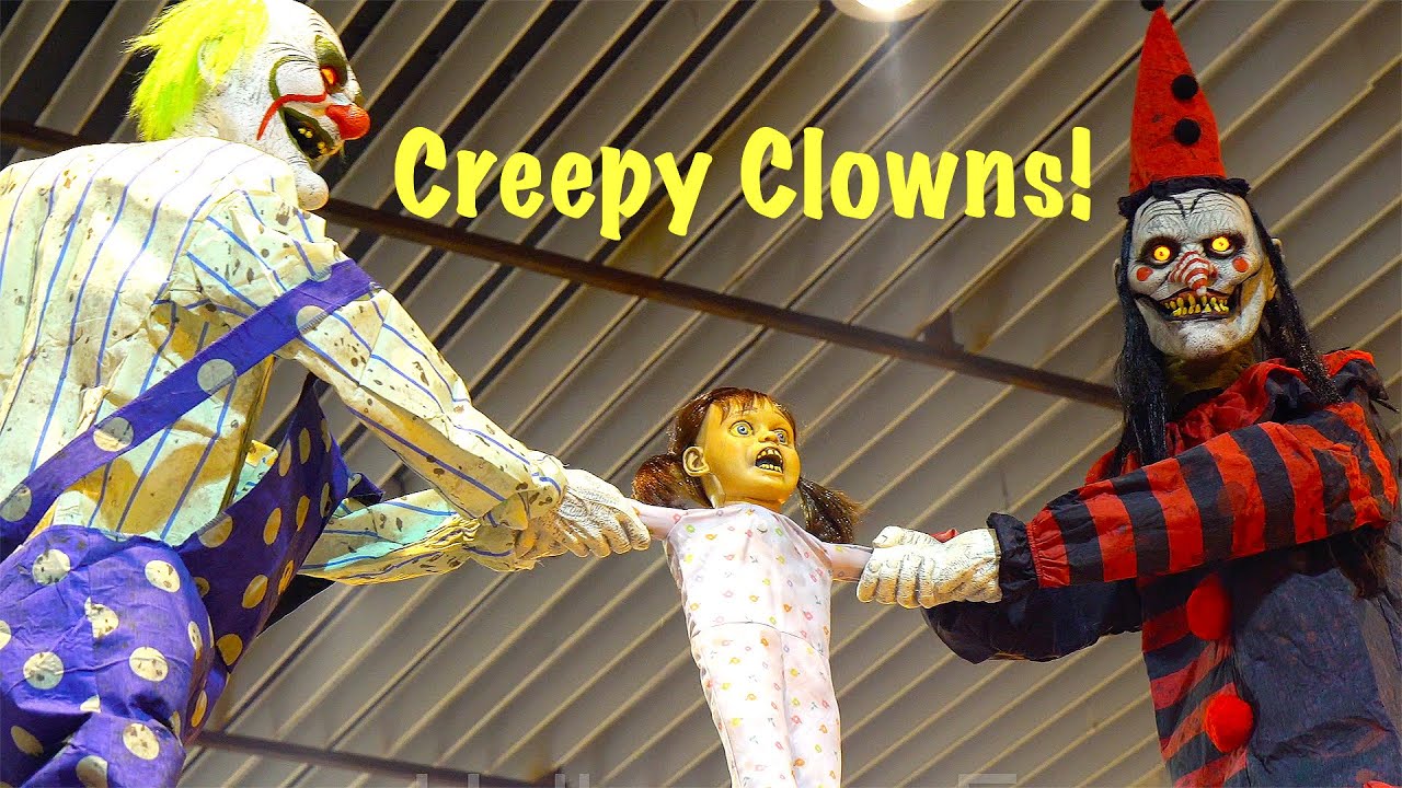 Scary Clowns at Halloween Expo 2020 & Hauntcon | Creepy Halloween Props, SFX, Masks