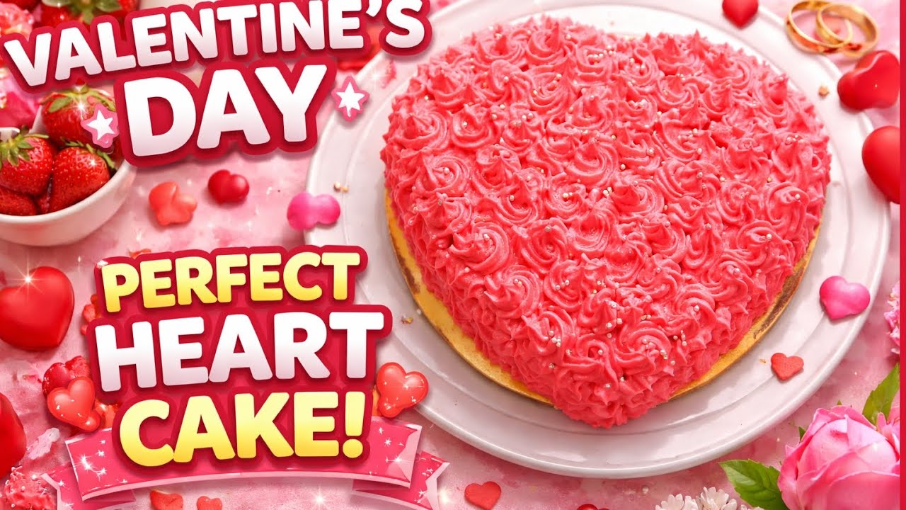 Valentine's day special viral perfect cake decoration #itna pasand aya sab ko#ekdam bakery style 