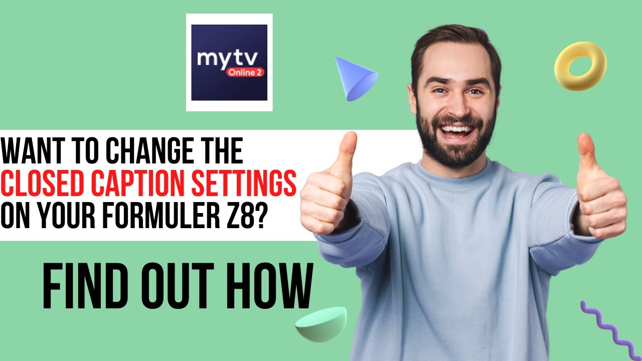 How to change closed caption settings on my Formuler Z8 fast?