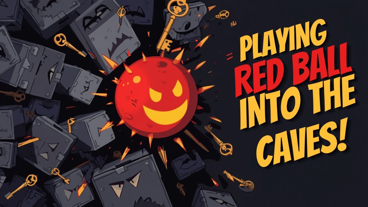 Playing Red Ball Into The Caves 🔴