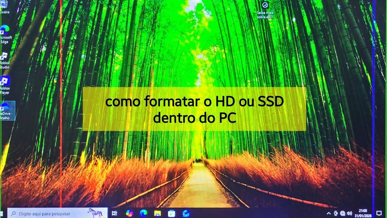 Como formatar o HD ou SSD dentro do PC