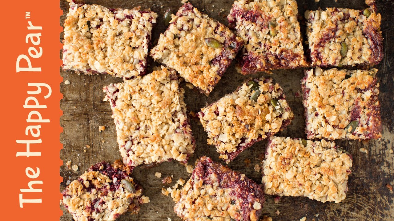 Raspberry Crumble Bars - The Happy Pear