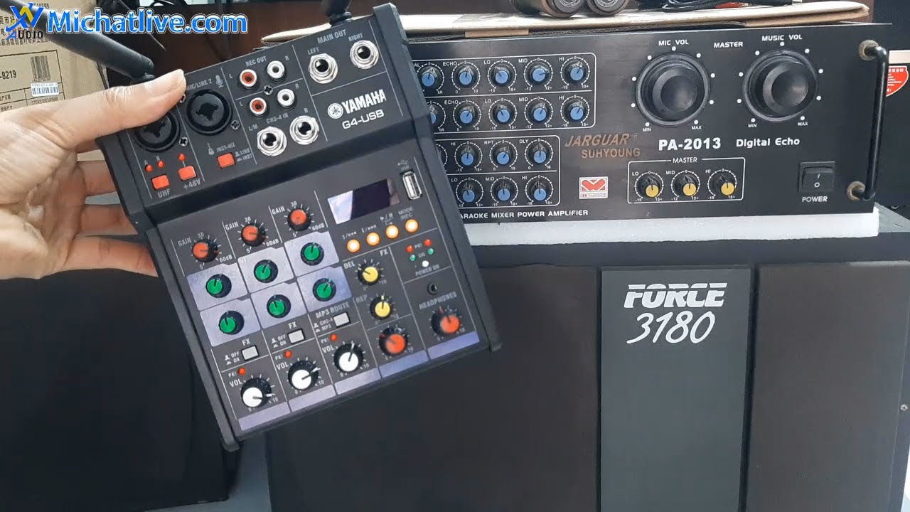Hướng Dẫn Kết Nối Mixer G4 Yamaha Với Âm Ly Hát Ra Loa Karaoke Gia Đình
