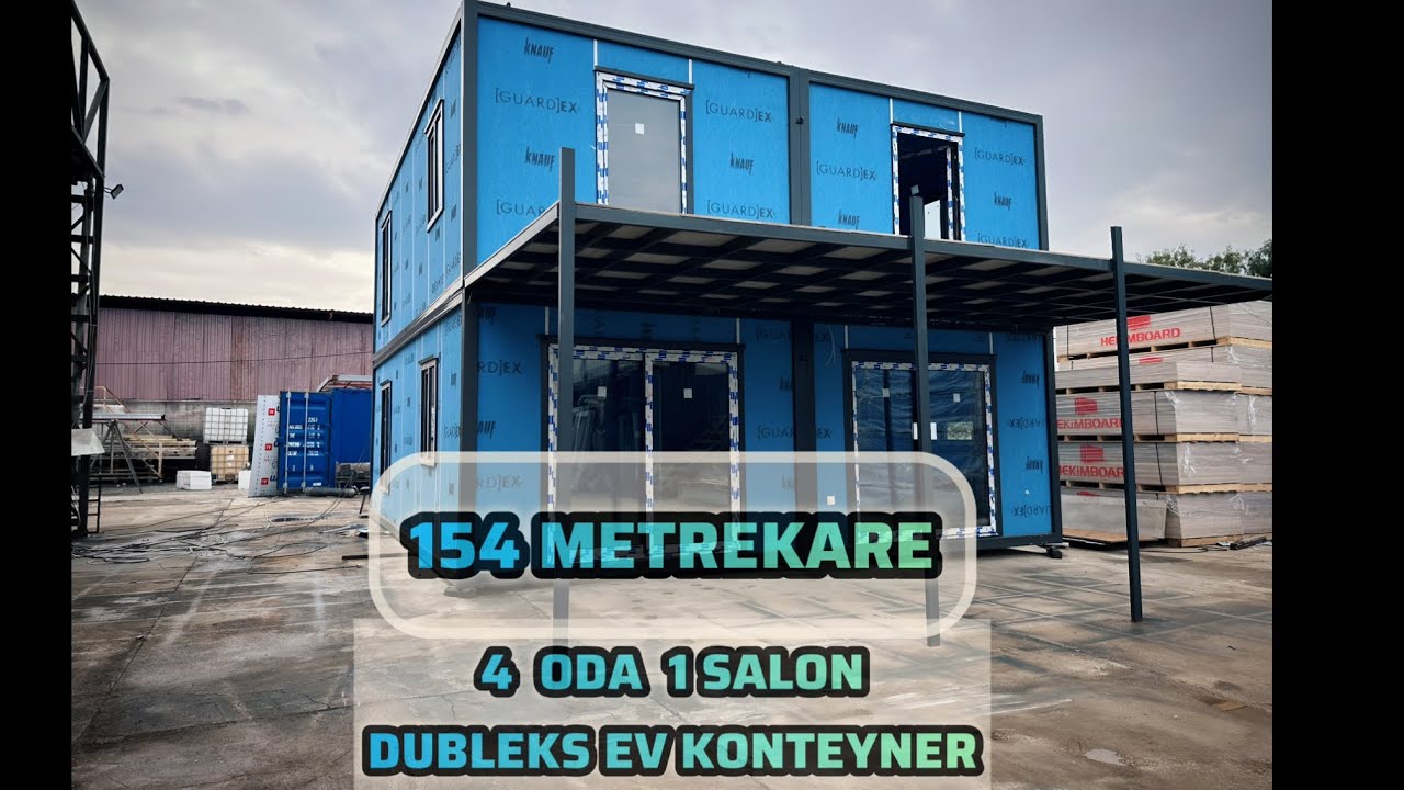 154 METREKARE 4 ODA 1 SALON DUBLEKS EV KONTEYNER