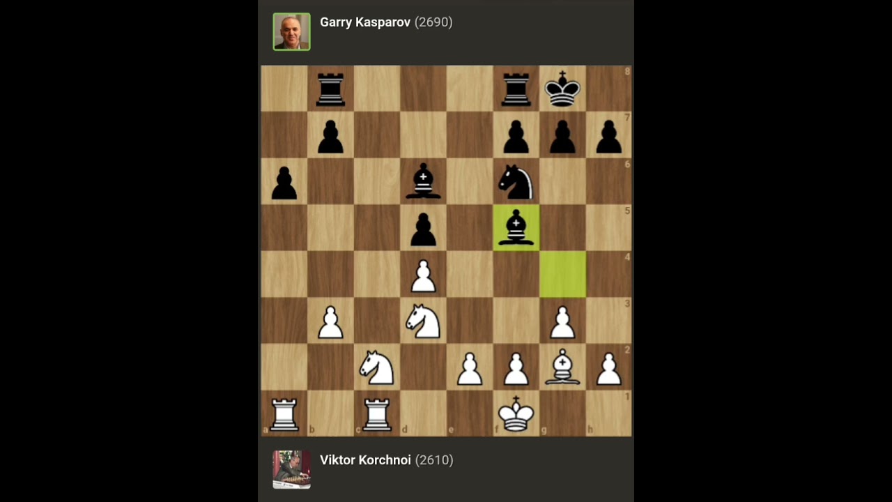 Viktor Korchnoi vs Garry Kasparov ◉ World Championship Match 1/2 ‖ London → England (1983)