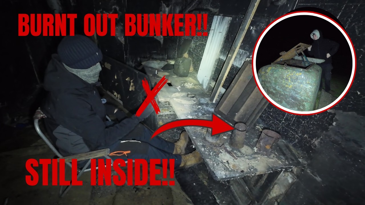 Exploring a BURNT OUT Cold War Bunker at Night | East Yorkshire ROC Post #EastYorkshire #Urbex