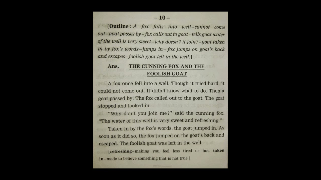 Story Writing | The Cunning Fox And The Foolish Goat | English Writing Skills | Let's Learn Grammar