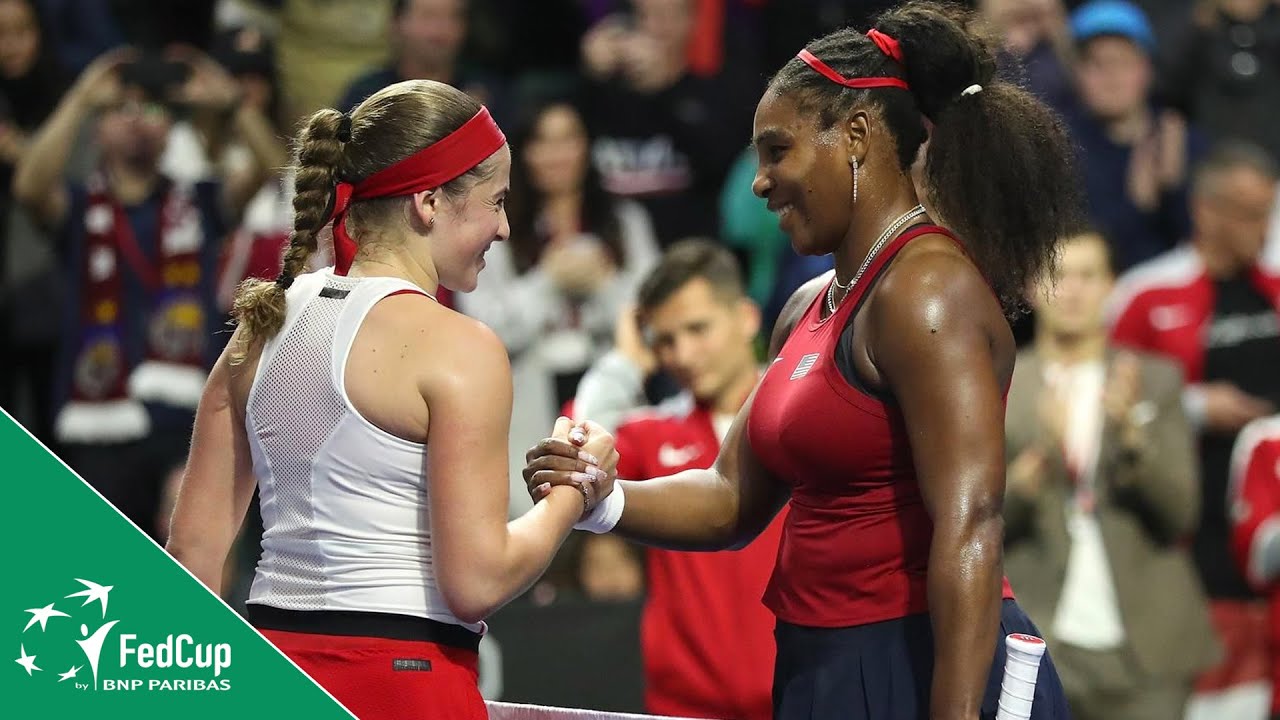 Serena Williams vs Jelena Ostapenko Match Highlights | Fed Cup 2020 Play-Off