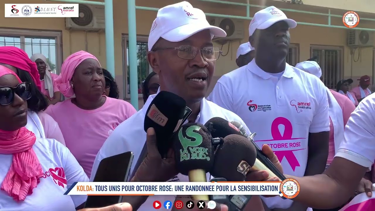 Octobre Rose à Kolda :  Une Marche pour la Vie et la Santé