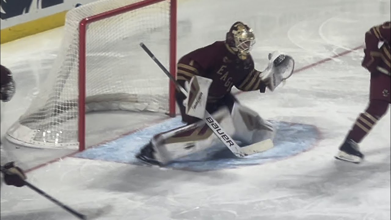Jacob Fowler Making Save After Save! BC @ UMASS