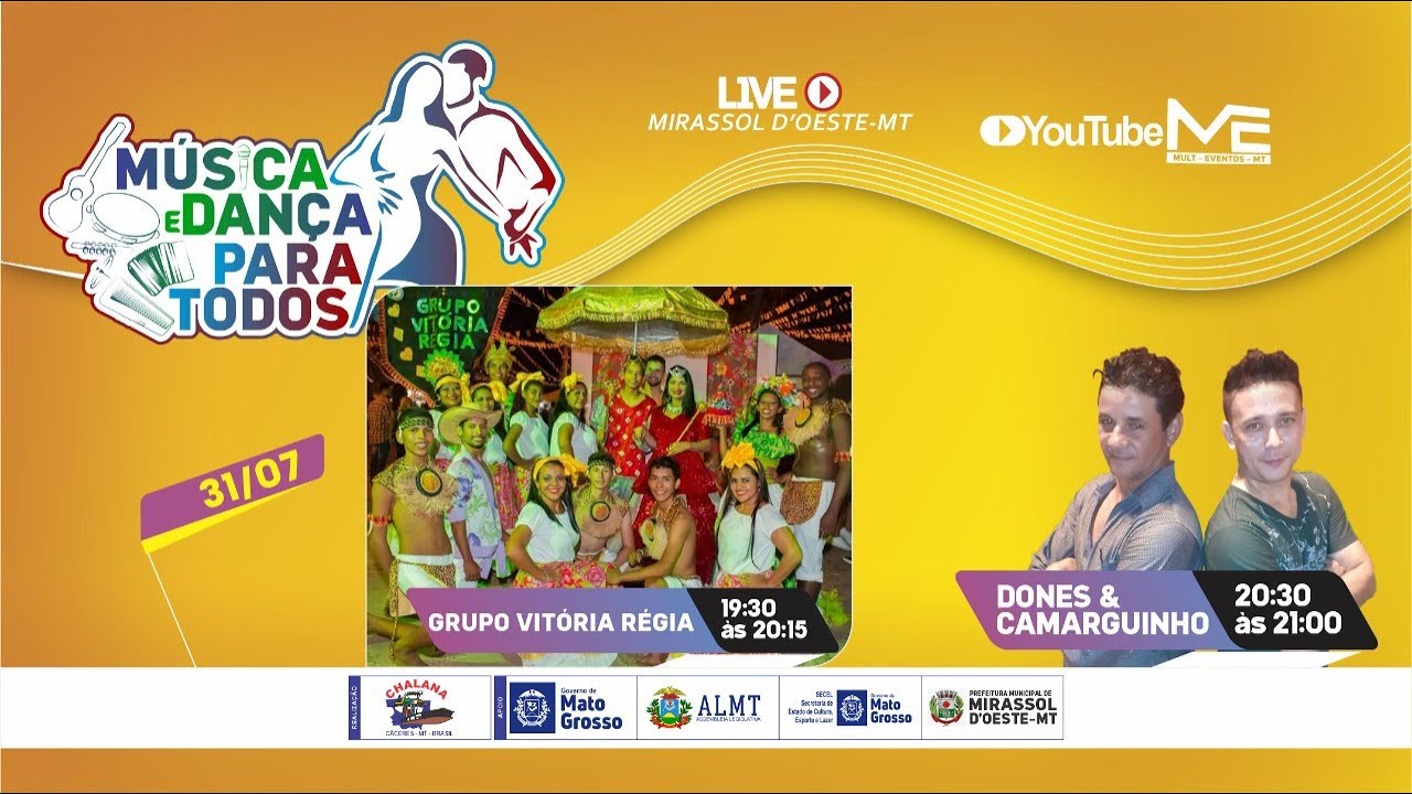 #Live GRUPO VITÓRIA RÉGIA | DONES e CAMARGUINHO  - Música e Dança Para Todos
