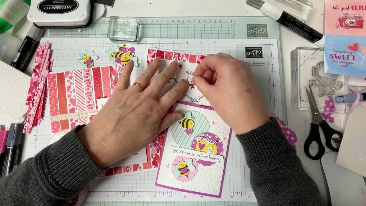 Quick Cards with Scrap strips and Circles