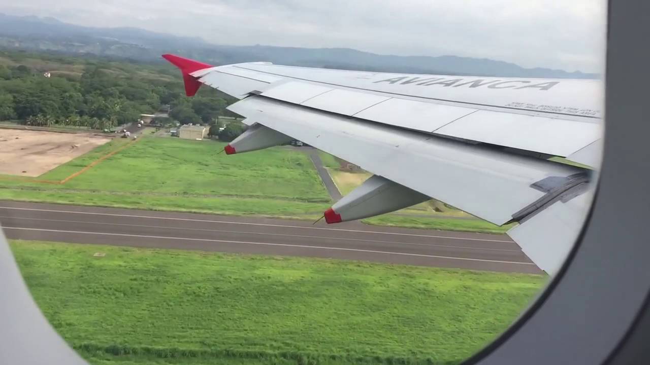 Avianca TA396 A320-233 (N685TA) take off at San Salvador Intl. Airport. Pt.2
