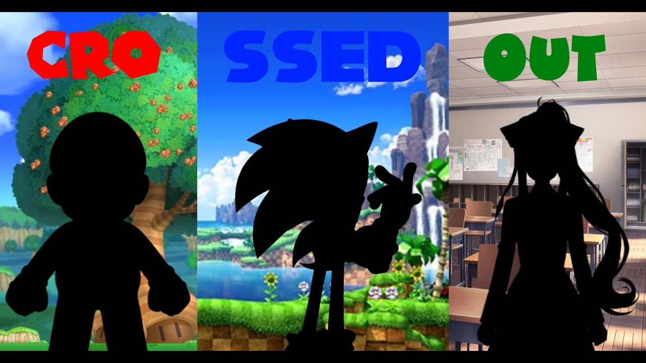 Crossed Trio (Crossed Out but Original Mario and Sonic and Monika Sings it)