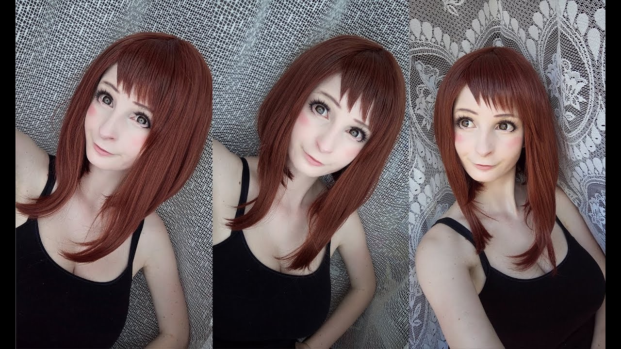 Uraraka Ochako wig unboxing & styling & review / Lena