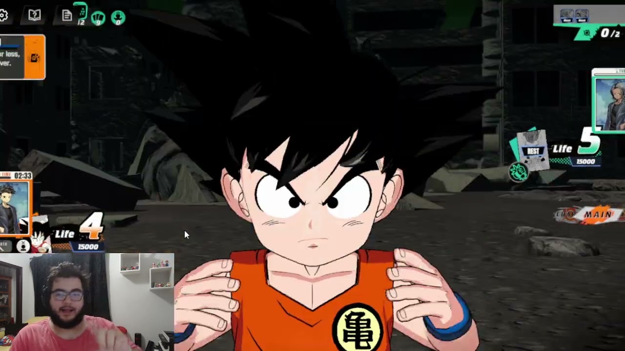 Vídeo 3 - Aprendendo a Jogar DBS FW - Deck Goku Criança - KidKu