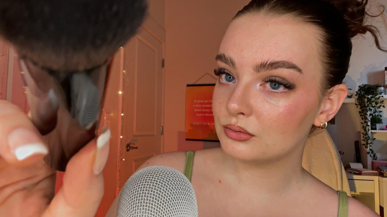 ASMR doing my makeup + ramble 🌅