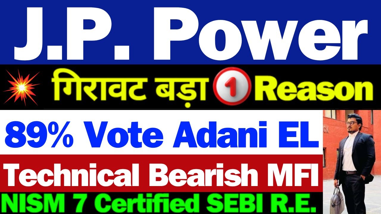 JP power क्यों गिरा | Jaiprakash Power Share Latest News | JP Power Share Latest News Today|JP Power