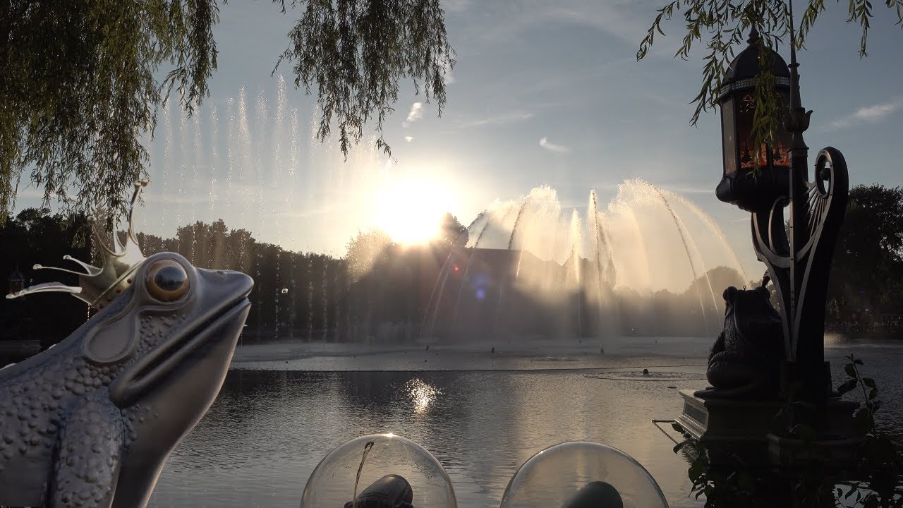 Efteling Symphonica bij zonsondergang Multicam Efteling Aquanura Park Watershow 4K #efteling